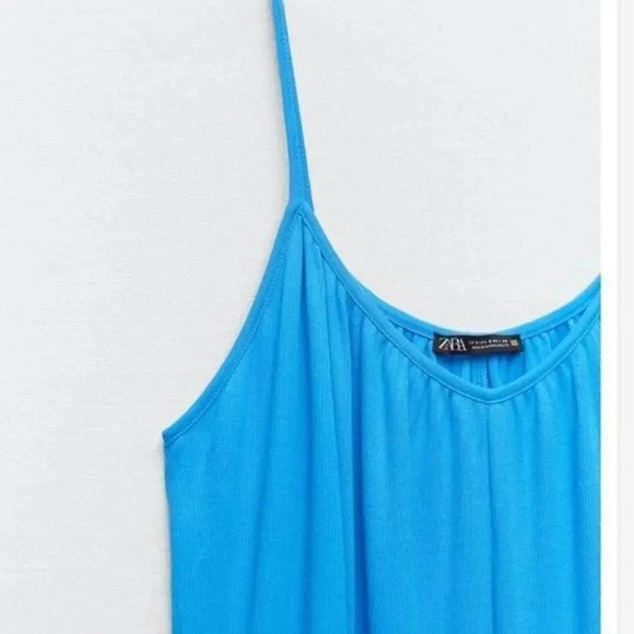 Zara STRAPPY RIB DRESS - Picture 3 of 10